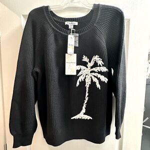 NWT - Tommy Bahama black and white sweater.